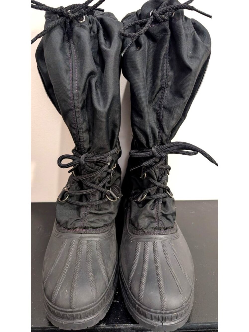 Sorel Black Blizzard Men's Insulated Lace-Up Snow Boots Size 9